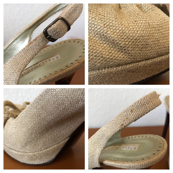 Stella McCartney Vegan Slingback Peeptoe Heels 38 - Picture 8 of 8